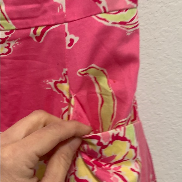 Lilly Pulitzer Blossom Pink Floral Strapless Mini Dress Size 0 - Picture 4 of 11
